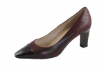 Moda di Fausto Damen Pumps 55300 bordo geprägtes Leder